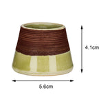 Maxbell Maxbell Ceramic Retro Match Holder for Fireplace with Storage Pot Jar Gifts Yellow