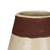 Maxbell Maxbell Ceramic Retro Match Holder for Fireplace with Storage Pot Jar Gifts Beige