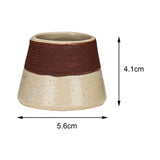 Maxbell Maxbell Ceramic Retro Match Holder for Fireplace with Storage Pot Jar Gifts Beige