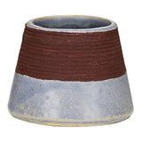 Maxbell Maxbell Ceramic Retro Match Holder for Fireplace with Storage Pot Jar Gifts Grey