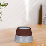 Maxbell Maxbell Ceramic Retro Match Holder for Fireplace with Storage Pot Jar Gifts Grey