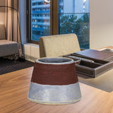 Maxbell Maxbell Ceramic Retro Match Holder for Fireplace with Storage Pot Jar Gifts Grey