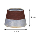 Maxbell Maxbell Ceramic Retro Match Holder for Fireplace with Storage Pot Jar Gifts Grey