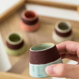 Maxbell Maxbell Ceramic Retro Match Holder for Fireplace with Storage Pot Jar Gifts Green