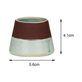 Maxbell Maxbell Ceramic Retro Match Holder for Fireplace with Storage Pot Jar Gifts Green