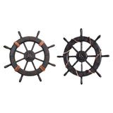Maxbell Maxbell Nautical Ship Steering Wheel Door Hanging Ornament Boat Steering Beach Theme A