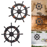 Maxbell Maxbell Nautical Ship Steering Wheel Door Hanging Ornament Boat Steering Beach Theme A
