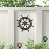 Maxbell Maxbell Nautical Ship Steering Wheel Door Hanging Ornament Boat Steering Beach Theme A