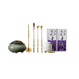 Maxbell 9 Pieces Copper incenses Burner Fragrance Tool Making Kit for Meditation