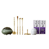 Maxbell 9 Pieces Copper incenses Burner Fragrance Tool Making Kit for Meditation