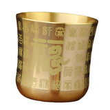 Maxbell Tea Cups Tea Mug China Homeware Handmade for Tabletop Decor Holiday Gift Big Fu Character