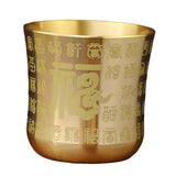 Maxbell Tea Cups Tea Mug China Homeware Handmade for Tabletop Decor Holiday Gift Big Fu Character