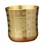 Maxbell Tea Cups Tea Mug China Homeware Handmade for Tabletop Decor Holiday Gift Big Fu Character