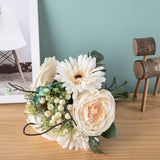 Maxbell Artificial Flowers Bouquet Wedding Flowers for Centerpieces Desktop Garden Pink