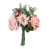 Maxbell Artificial Flowers Bouquet Wedding Flowers for Centerpieces Desktop Garden Pink