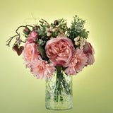 Maxbell Artificial Flowers Bouquet Wedding Flowers for Centerpieces Desktop Garden Pink