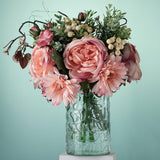 Maxbell Artificial Flowers Bouquet Wedding Flowers for Centerpieces Desktop Garden Pink