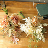 Maxbell Romantic Artificial Flowers Bouquet Arrangement for Wedding Kitchen Pink