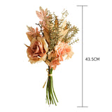 Maxbell Romantic Artificial Flowers Bouquet Arrangement for Wedding Kitchen Pink