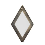 Maxbell 3Pcs Diamond Shape Wall Hanging Mirror Decorative Chain Mirrors for Home