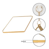 Maxbell 3Pcs Diamond Shape Wall Hanging Mirror Decorative Chain Mirrors for Home