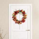 Maxbell 40cm Artificial Hydrangea Flower Wreath for Window Indoor Outdoor Garden