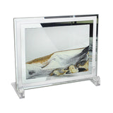 Maxbell Moving Sand Art Picture Artistic Landscape Decorative for Desktop Bedroom Aureate
