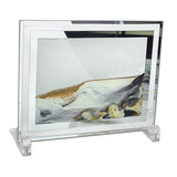 Maxbell Moving Sand Art Picture Artistic Landscape Decorative for Desktop Bedroom Aureate