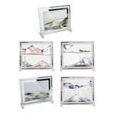 Maxbell Moving Sand Art Picture Artistic Landscape Decorative for Desktop Bedroom Aureate