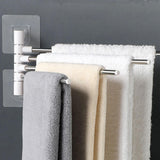 Maxbell Swivel Towel Rack 4 Arms Storage Organizer Towel Holder for bathroom