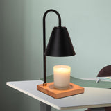 Maxbell Modern Electric Candle Warmer Burner Melter Lamp Light for Bedside Spa Black