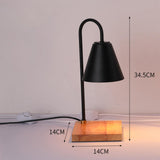 Maxbell Modern Electric Candle Warmer Burner Melter Lamp Light for Bedside Spa Black