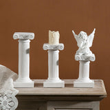 Maxbell Miniature Mini Greek Columns Resin Base Stigma for Indoor Banquet Yard Art Large