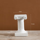Maxbell Miniature Mini Greek Columns Resin Base Stigma for Indoor Banquet Yard Art Small