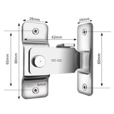 Maxbell Stainless Steel Door Latch Lock 90 Degree Cabinet Closet Door Hasp Latch