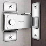 Maxbell Stainless Steel Door Latch Lock 90 Degree Cabinet Closet Door Hasp Latch