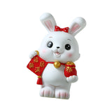 Maxbell Rabbit Piggy Bank Figurine Desktop Decoration Resin Rabbit Bunny Figurines Option 1