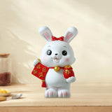Maxbell Rabbit Piggy Bank Figurine Desktop Decoration Resin Rabbit Bunny Figurines Option 1