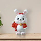 Maxbell Rabbit Piggy Bank Figurine Desktop Decoration Resin Rabbit Bunny Figurines Option 1
