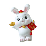 Maxbell Rabbit Piggy Bank Figurine Desktop Decoration Resin Rabbit Bunny Figurines Option 2
