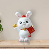 Maxbell Rabbit Piggy Bank Figurine Desktop Decoration Resin Rabbit Bunny Figurines Option 2