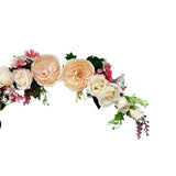 Maxbell Wedding Arch Flowers Garland Door Threshold Flower for Backdrop Wall Decor Yellow
