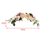 Maxbell Wedding Arch Flowers Garland Door Threshold Flower for Backdrop Wall Decor Yellow