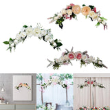 Maxbell Wedding Arch Flowers Garland Door Threshold Flower for Backdrop Wall Decor Yellow