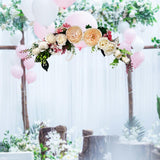 Maxbell Wedding Arch Flowers Garland Door Threshold Flower for Backdrop Wall Decor Yellow