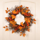 Maxbell Fall Wreath Front Door Decorative Autumn Harvest Wreath for Farmhouse Decor