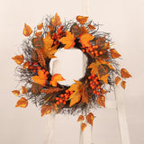Maxbell Fall Wreath Front Door Decorative Autumn Harvest Wreath for Farmhouse Decor