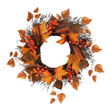 Maxbell Fall Wreath Front Door Decorative Autumn Harvest Wreath for Farmhouse Decor