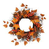 Maxbell Fall Wreath Front Door Decorative Autumn Harvest Wreath for Farmhouse Decor