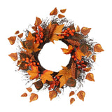 Maxbell Fall Wreath Front Door Decorative Autumn Harvest Wreath for Farmhouse Decor